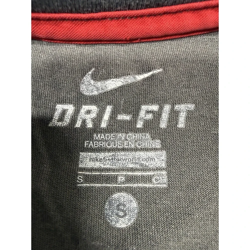 Nike LeBron 6 Shirt Mens Small Gray Dri-FIT He Who Conquers Graphic Tee Tagless